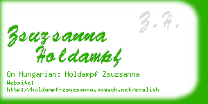 zsuzsanna holdampf business card